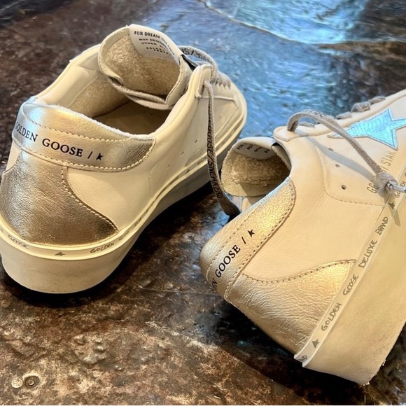 Golden Goose Hi Star Sneaker White, Silver, Ice, Platinum NIB Auth - Picture 5 of 9